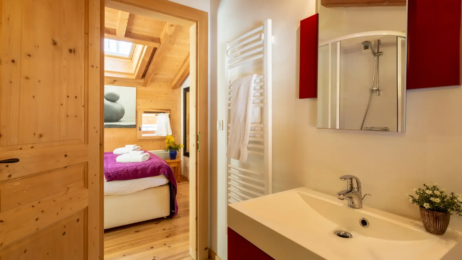 lavabo et seche serviettes