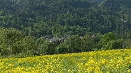 Vue sur le hameau en printemps - View of hamlet in Spring