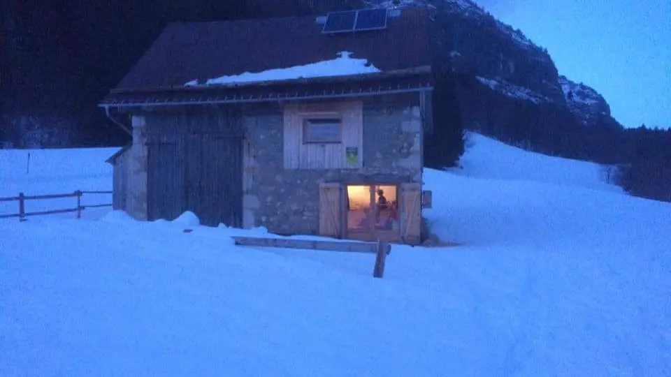 Le gîte en hiver