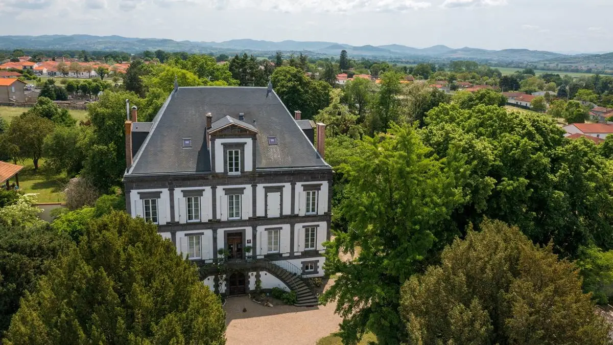 Manoir de la Manantie vue du ciel
