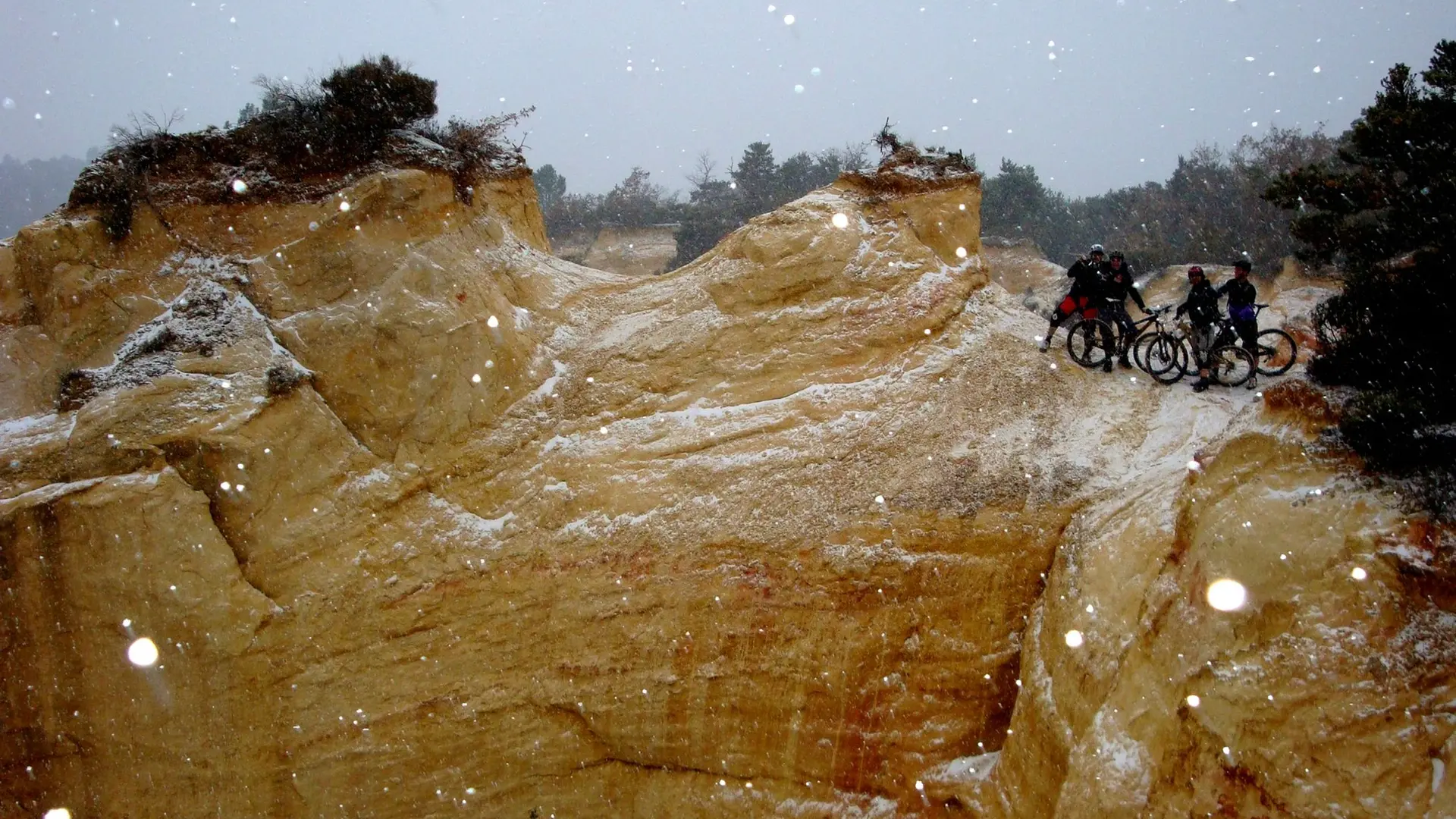 Ambiance hivernale au point de vue de Barriès