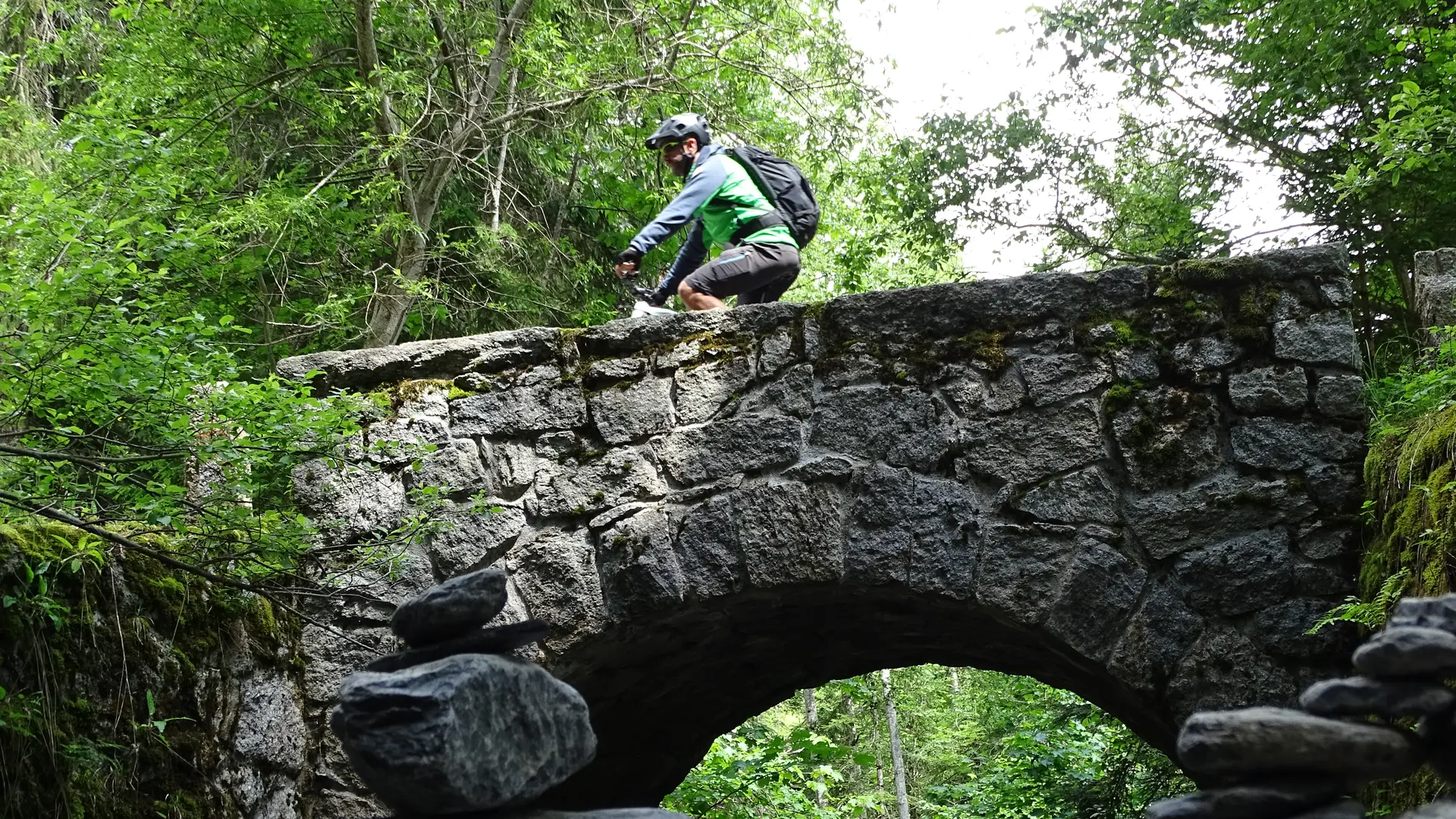 VTT sur le pont