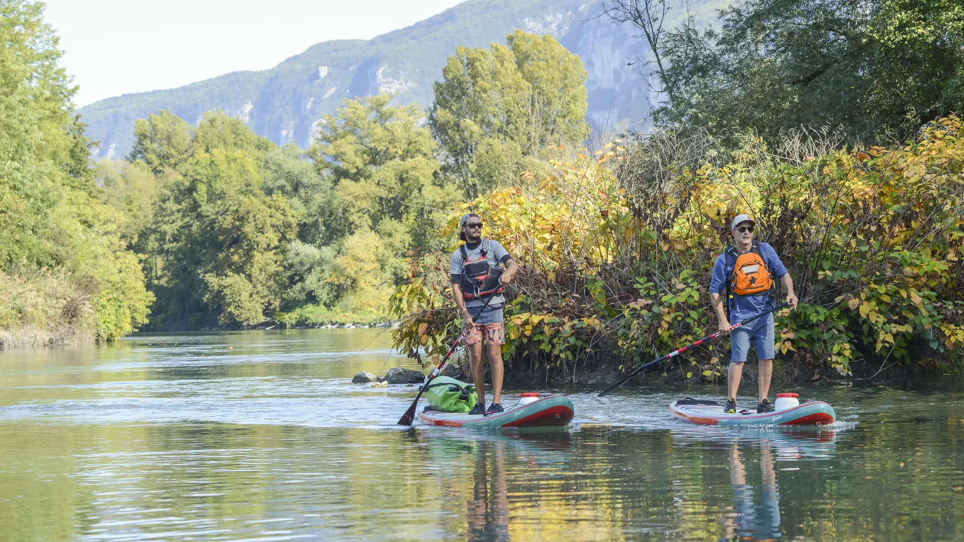 Paddle sur le Rhône sauvage