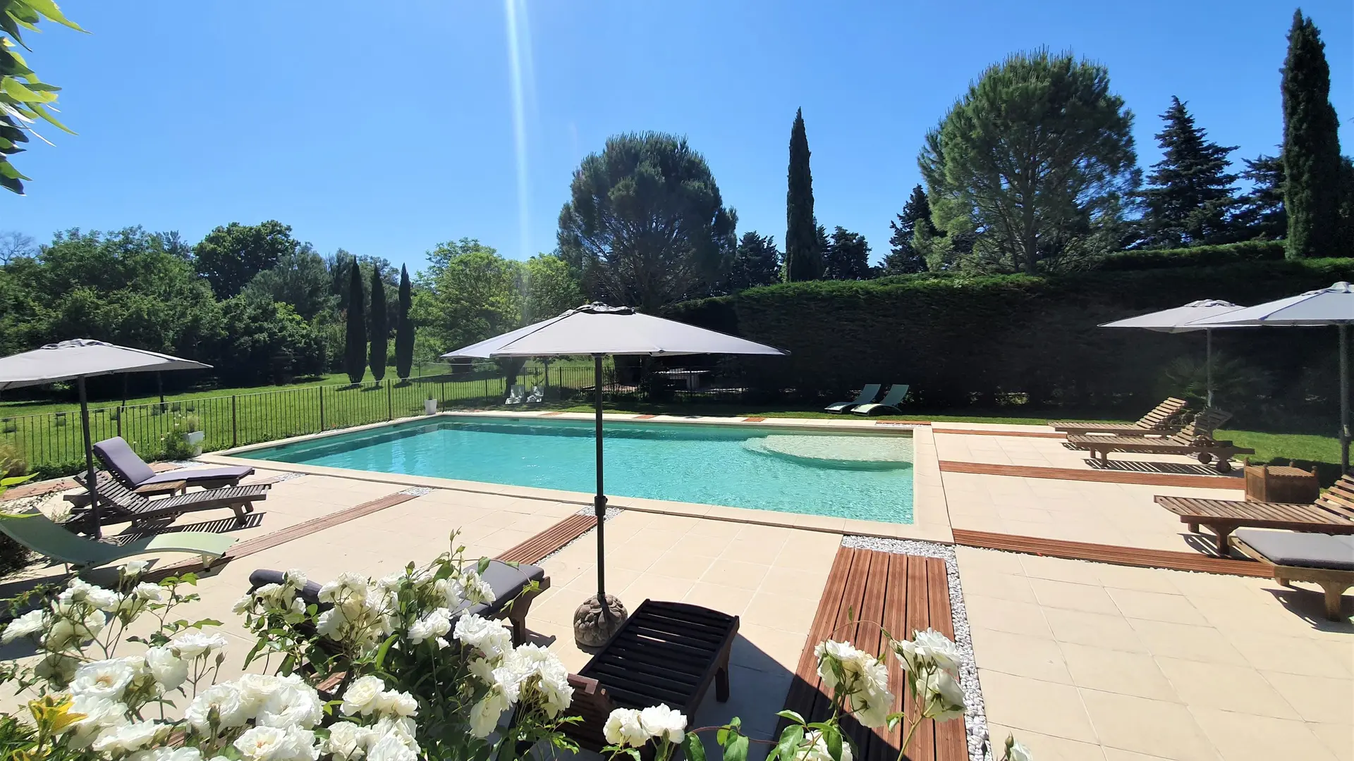 Piscine 13m*6m partagée