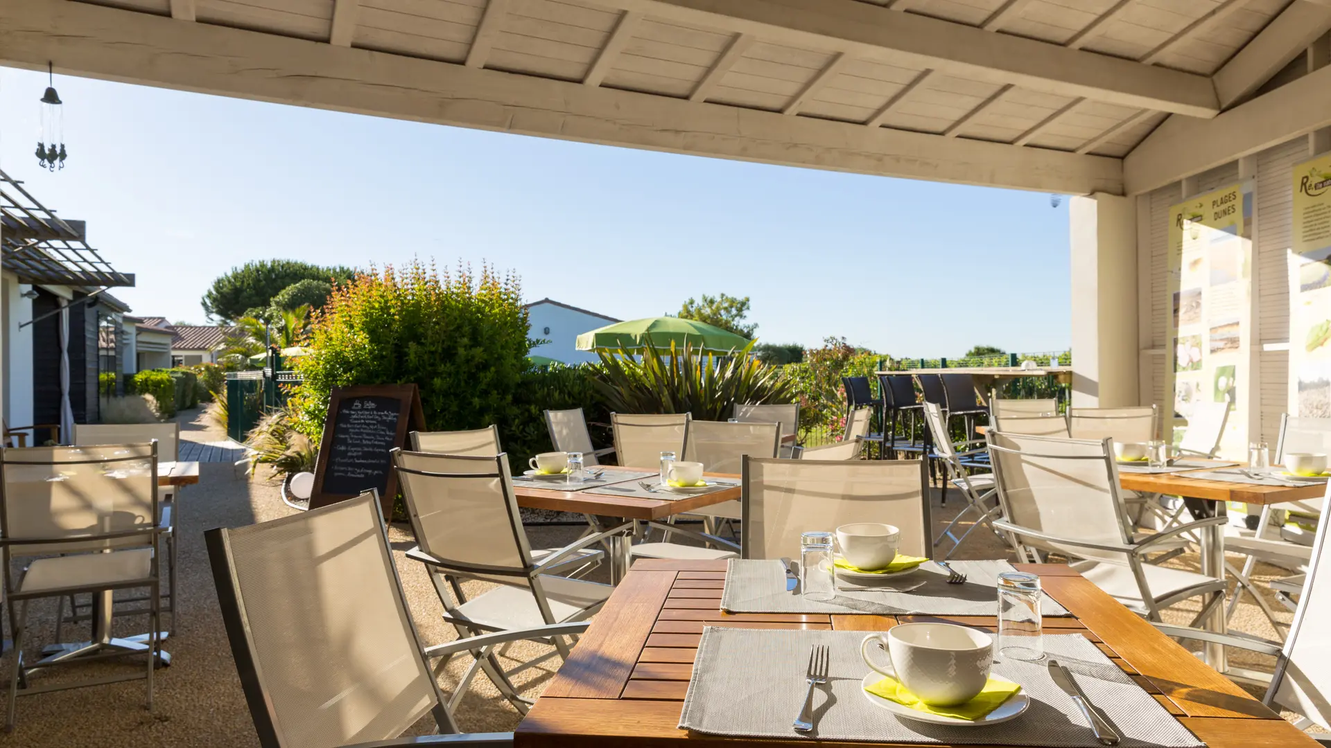 Terrasse du petit-déjeuner