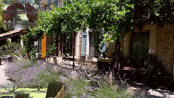 Grande terrasse ombragée