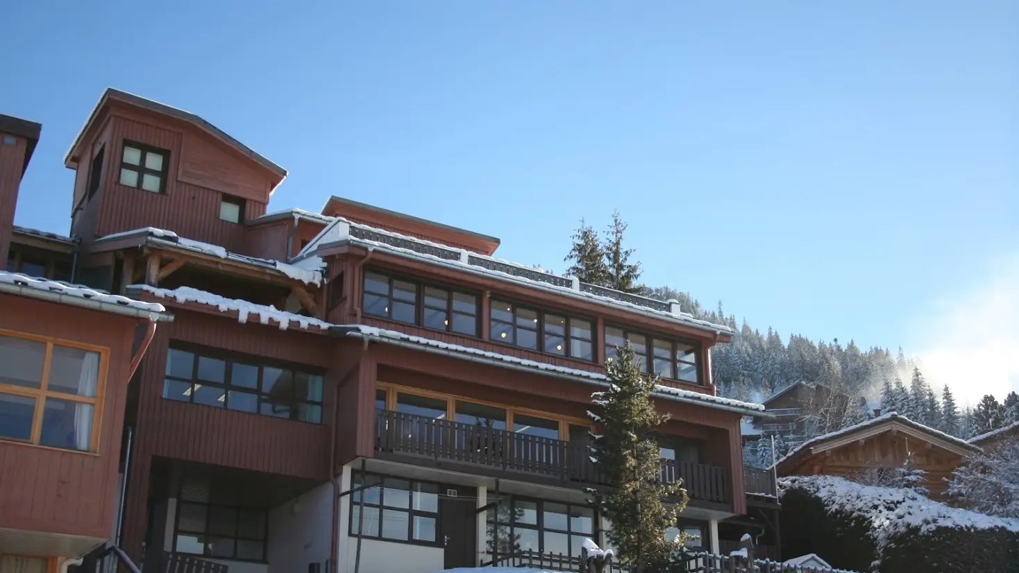 Façade en hiver