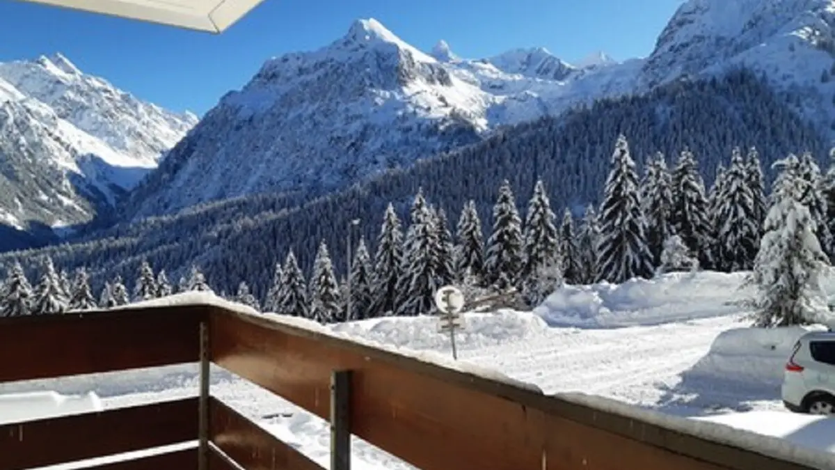 vue du balcon hiver