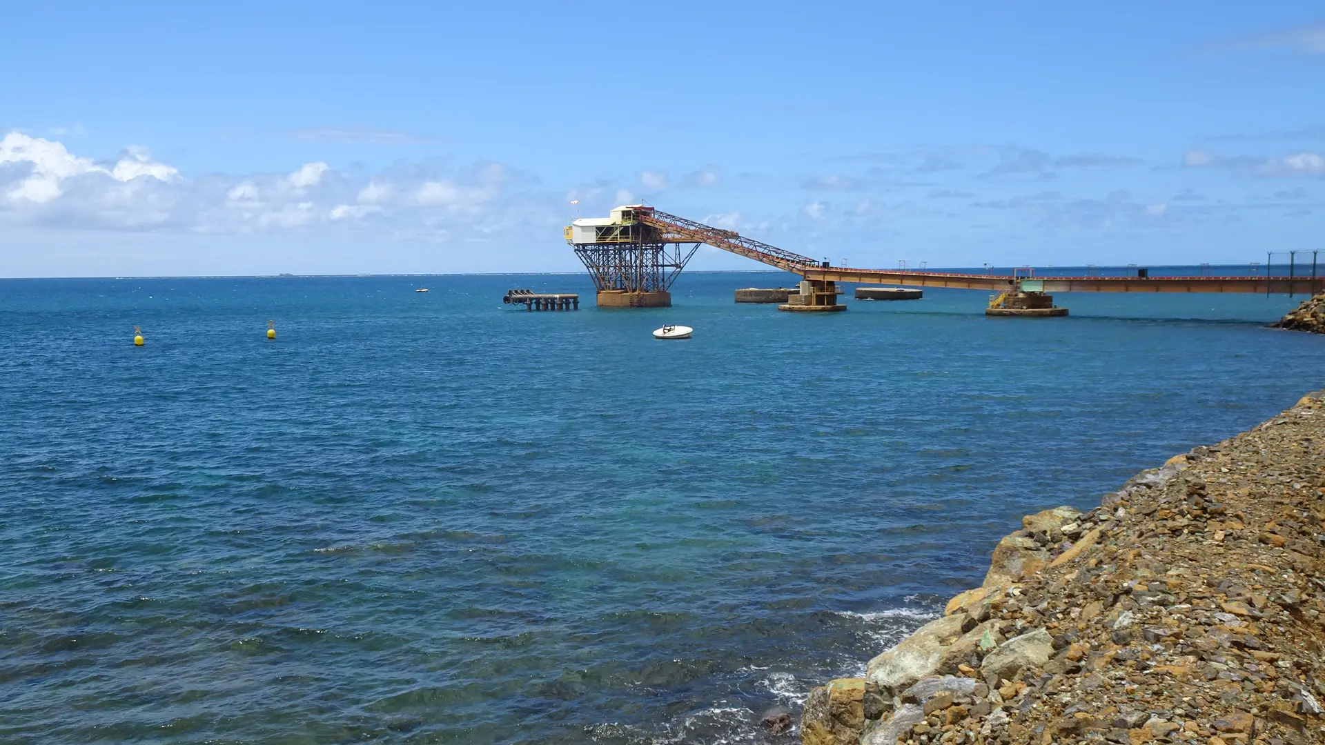 Transport du minerai sur tapis