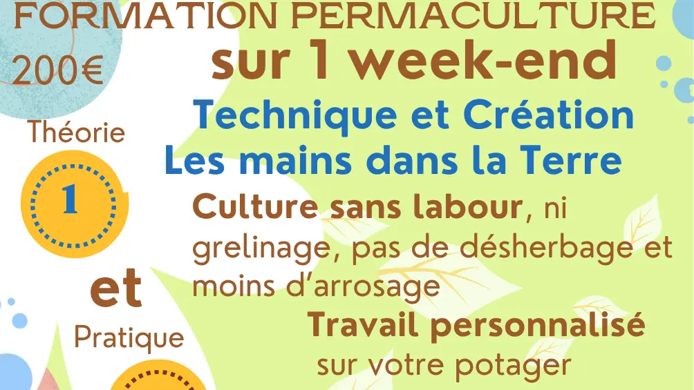 offrir un bon cadeau sur 2 jours formation permaculture