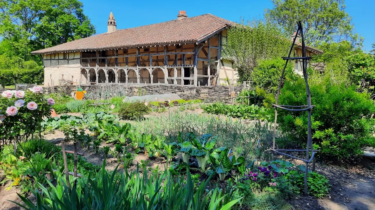 Ferme des Planons vue du potager