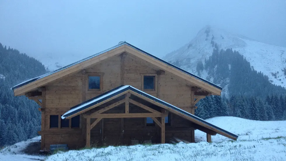 Chalet en hiver