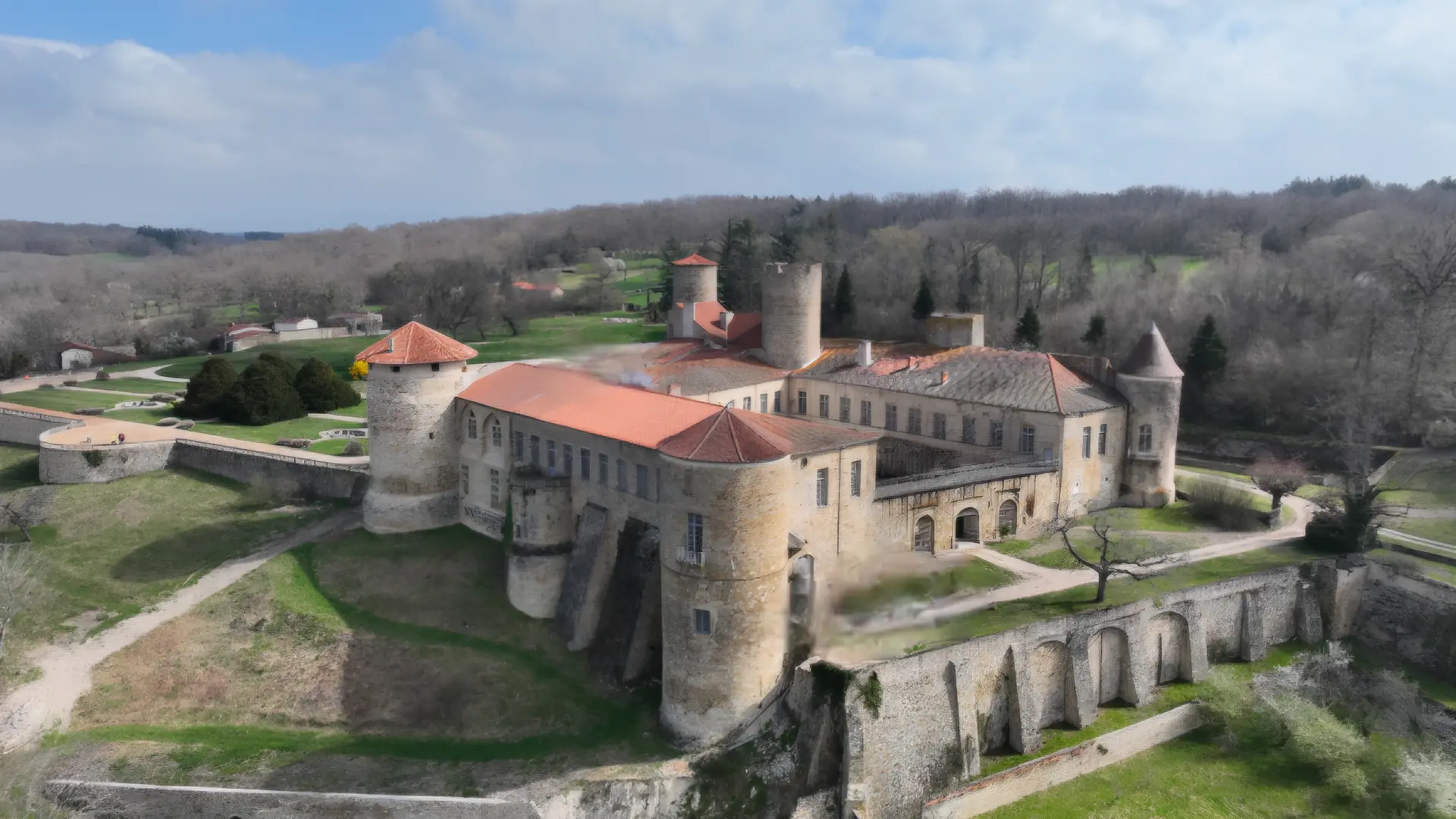 Vue panoramique du chateau