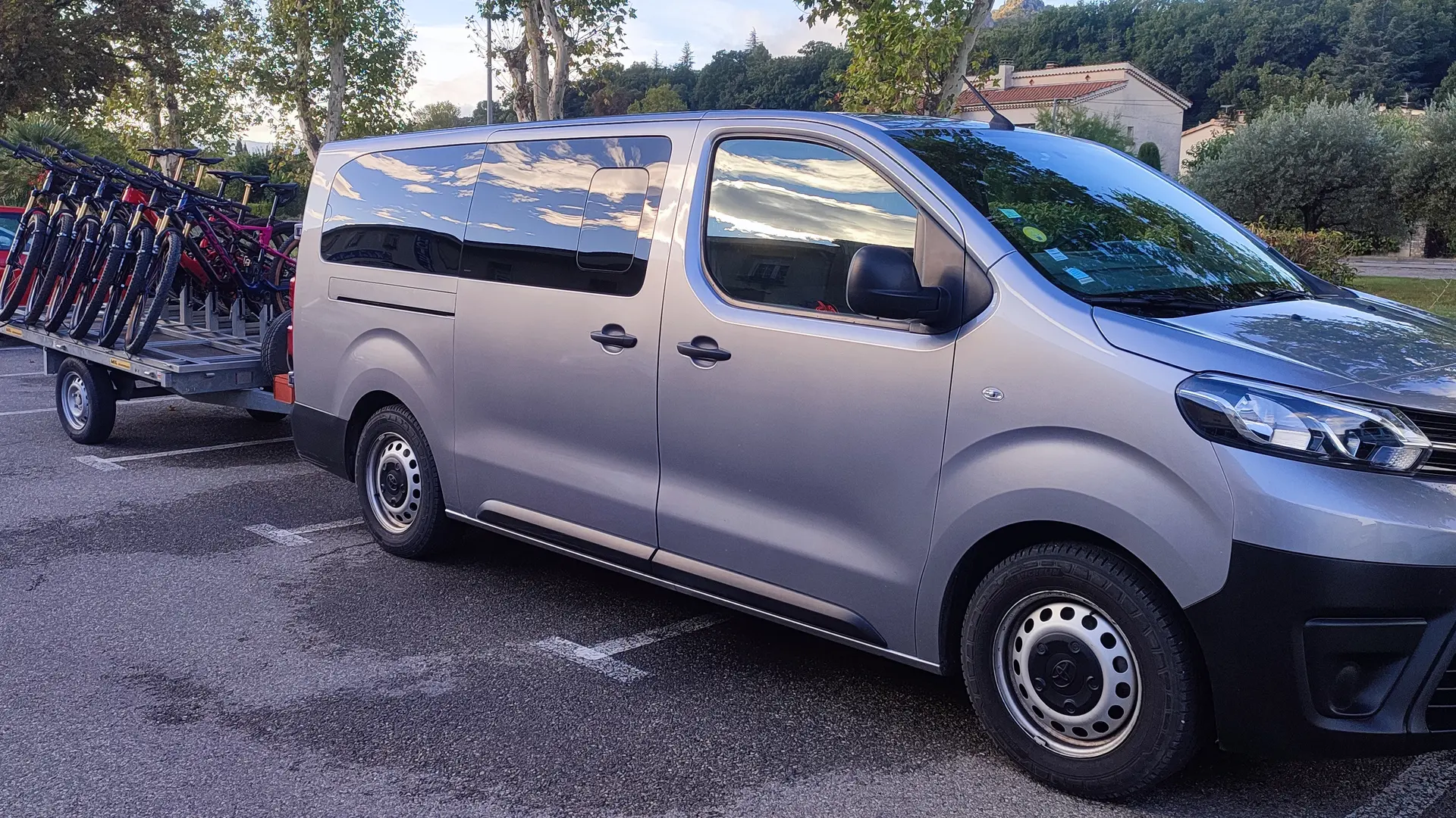 Navette et remorque VTT