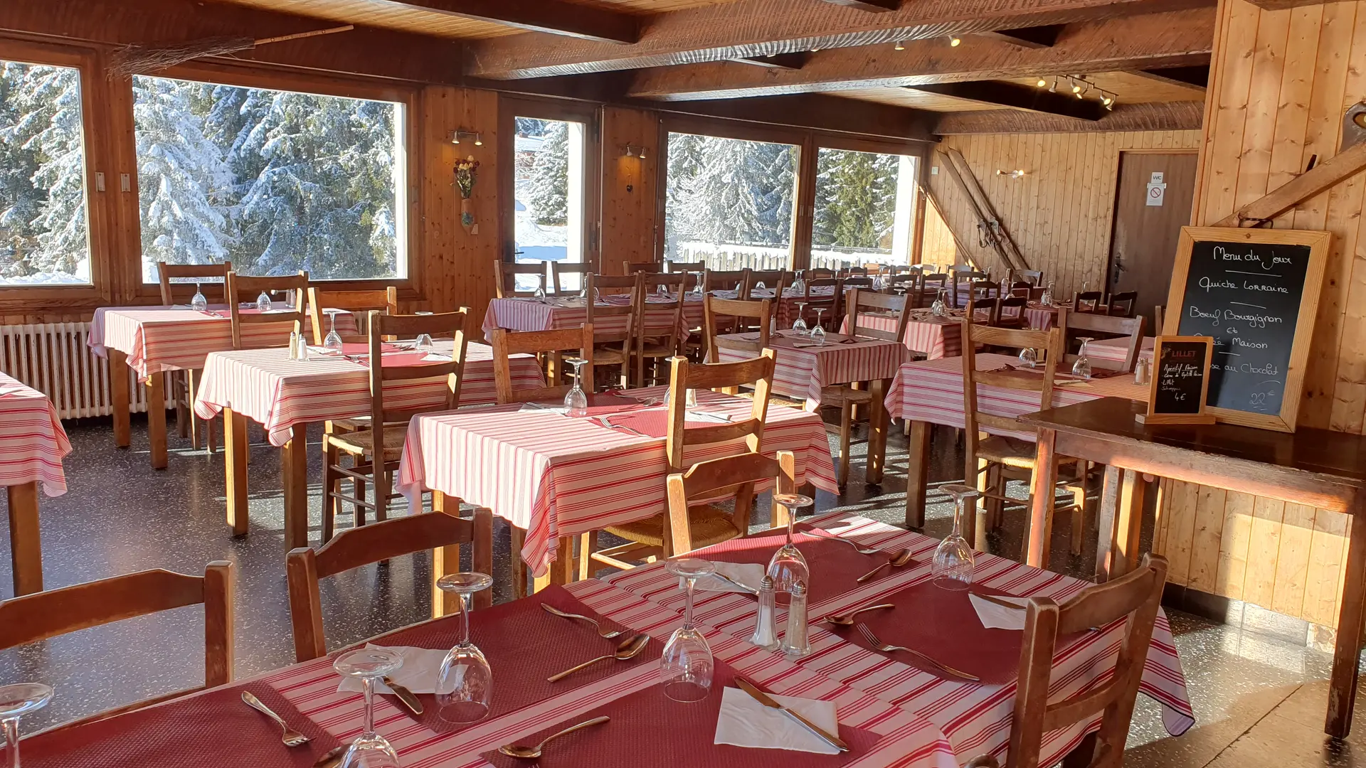 Salle intérieure Restaurant Les Rosières