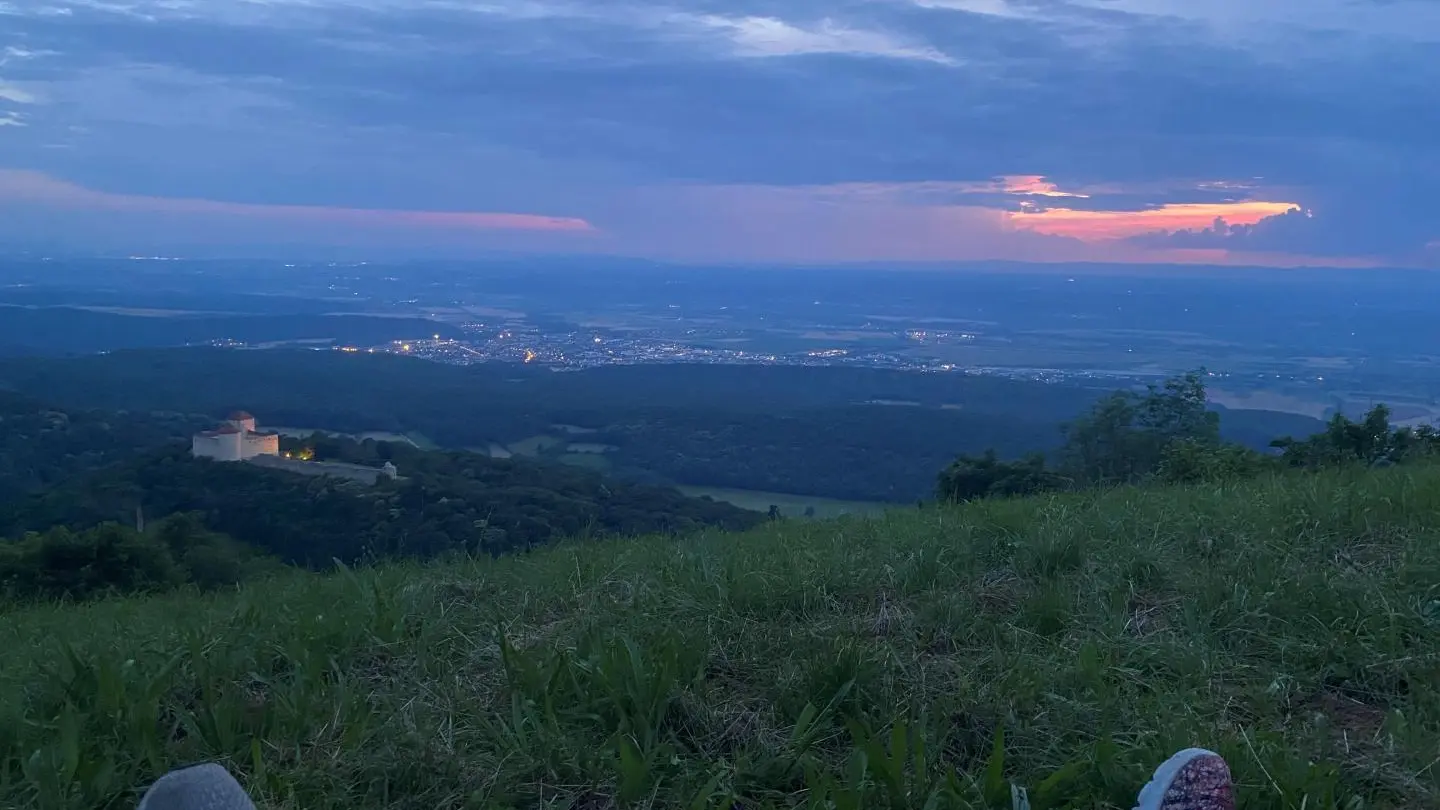 Couché de soleil au Mont Luisandre