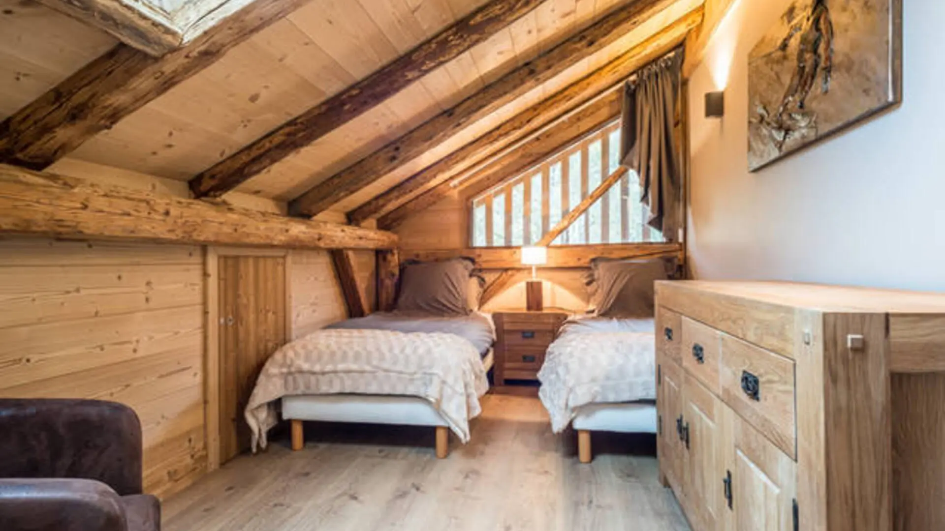 Chambre twin skieur