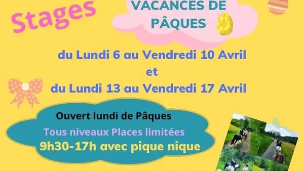 Stage d'équitation vacances de Pâques - Centre Equestre d'Artemare_Artemare