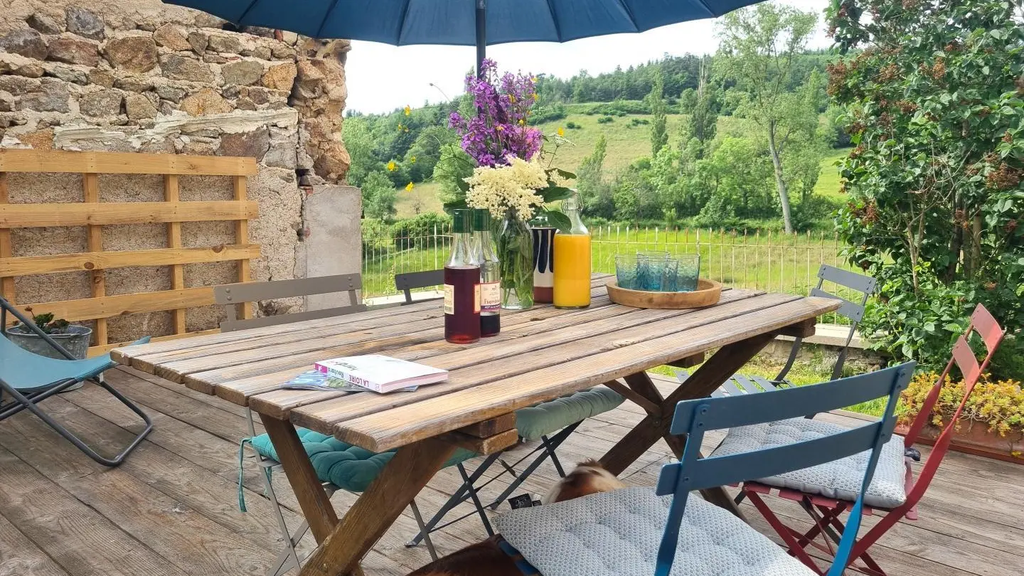 Terrasse privative de 30m².