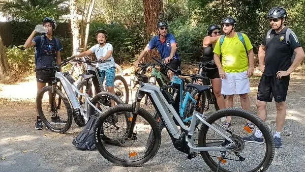 Balade en groupe en VTT