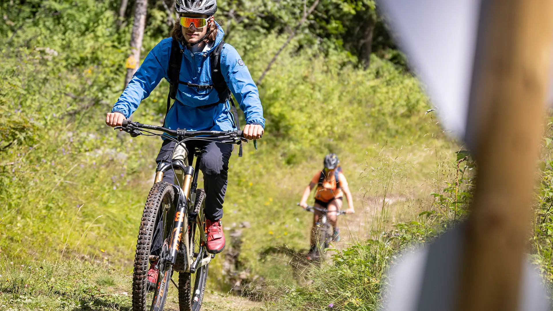 Piste bleue descendante Lièvre_Manigod