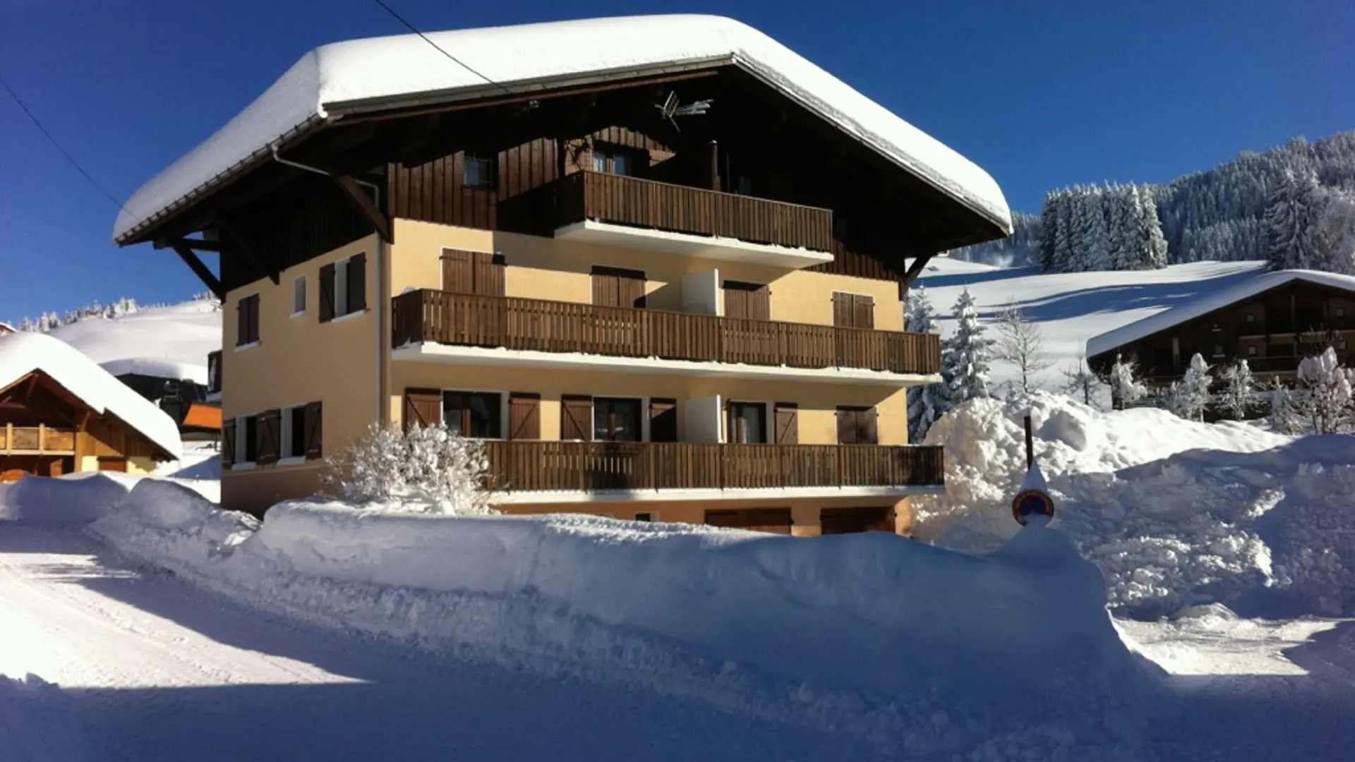 Chalet situé au pied des pistes