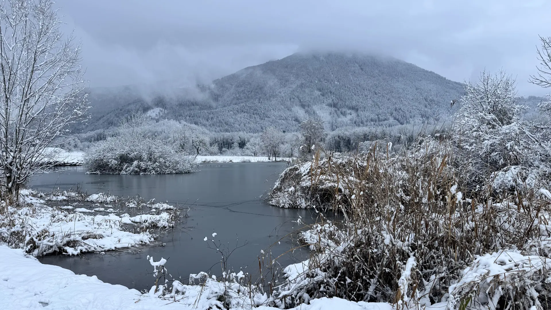 lac du môle en hiver
