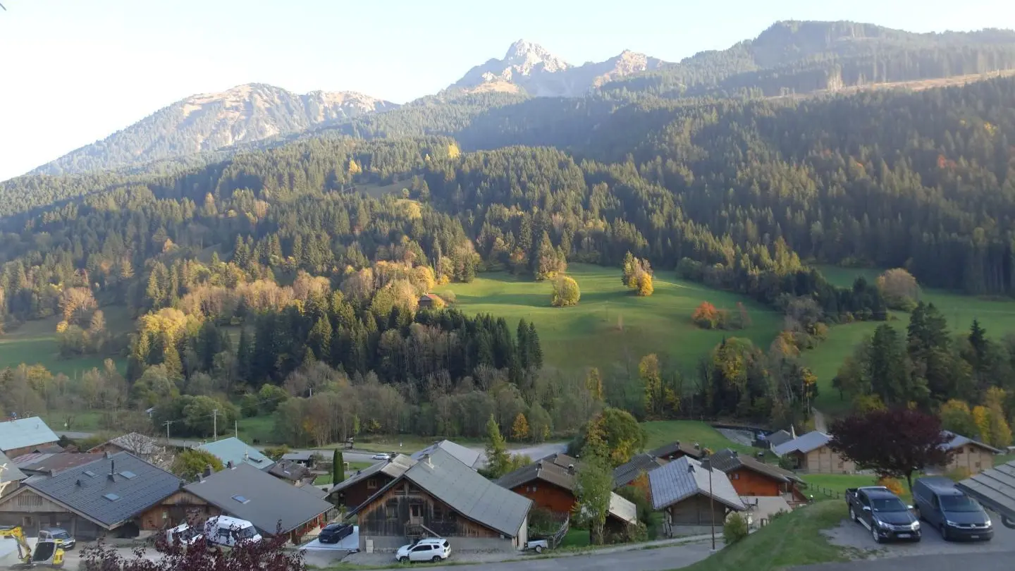Vue automnale depuis le balcon