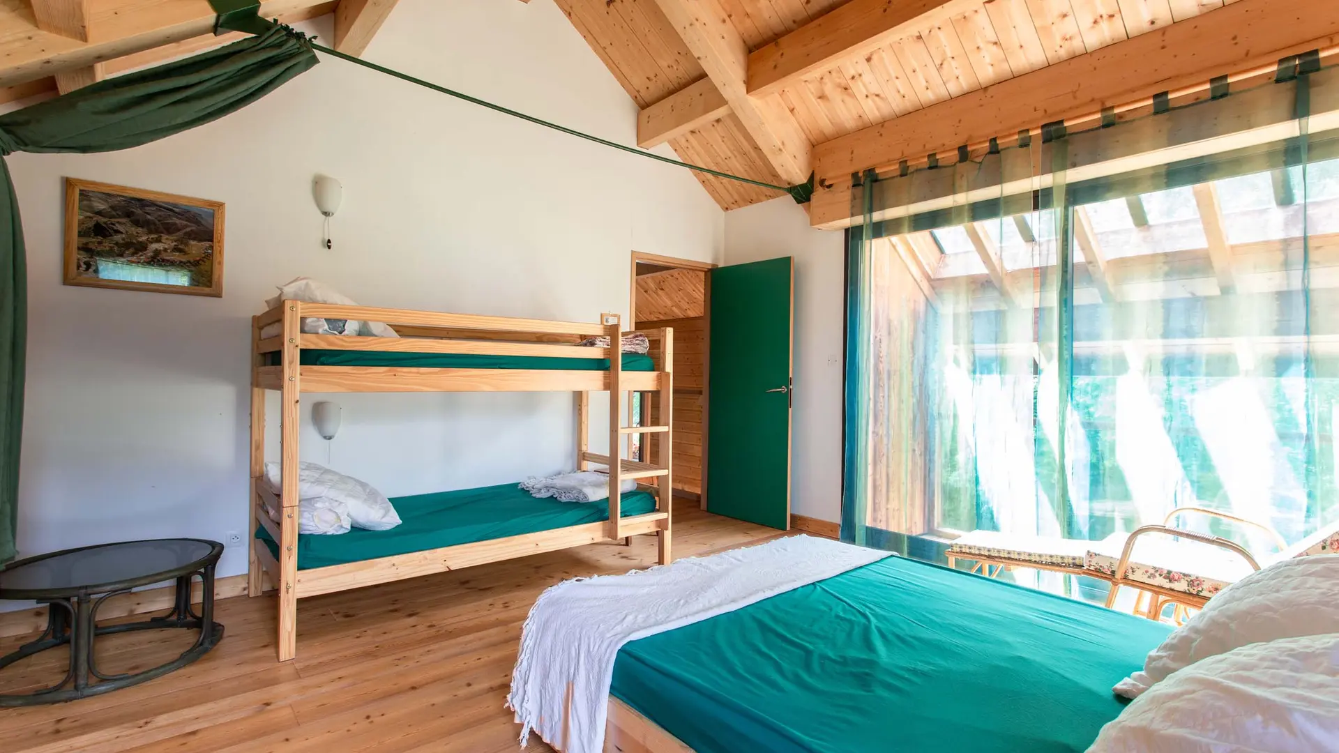 chambre avec lits superposés