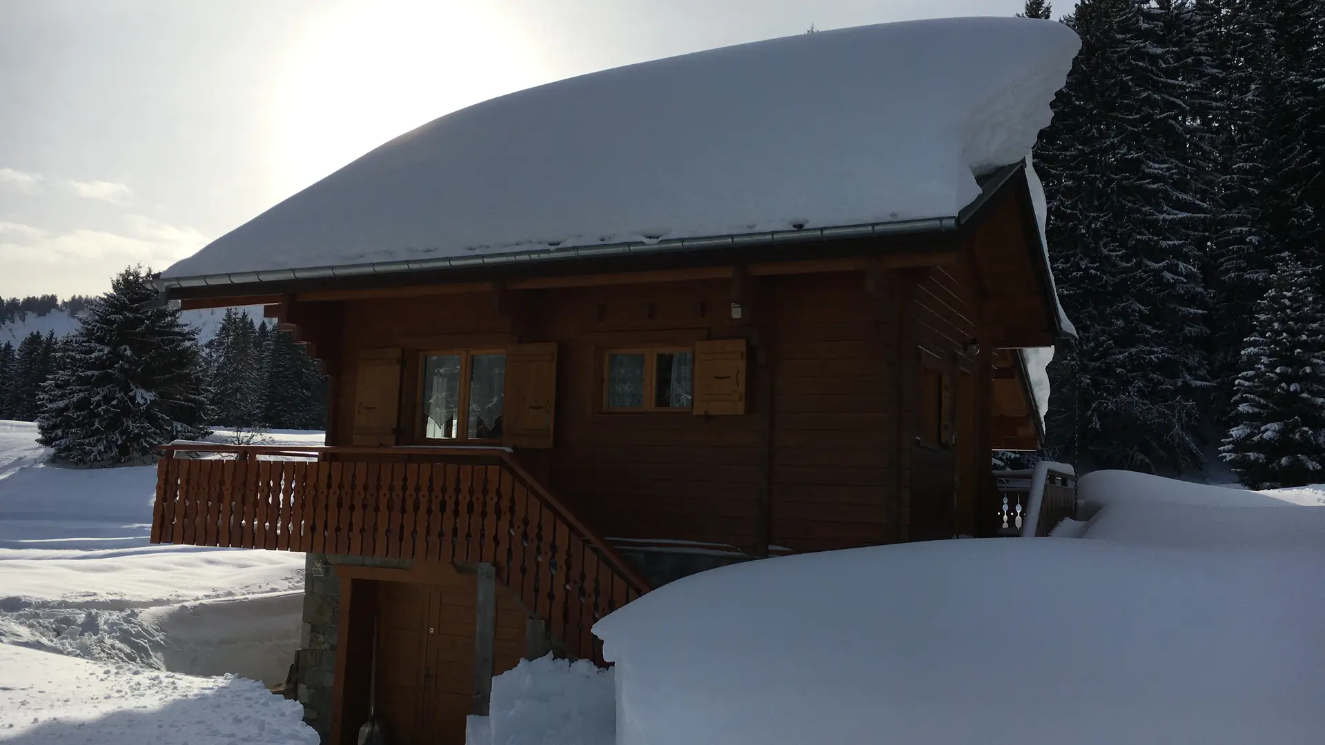 Chalet en hiver