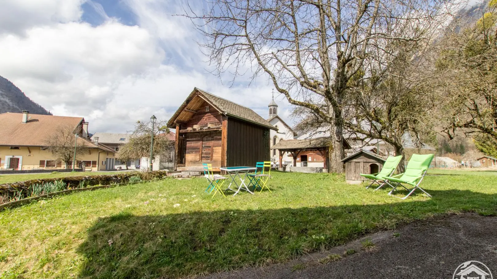 Vue depuis l'entrée du gîte