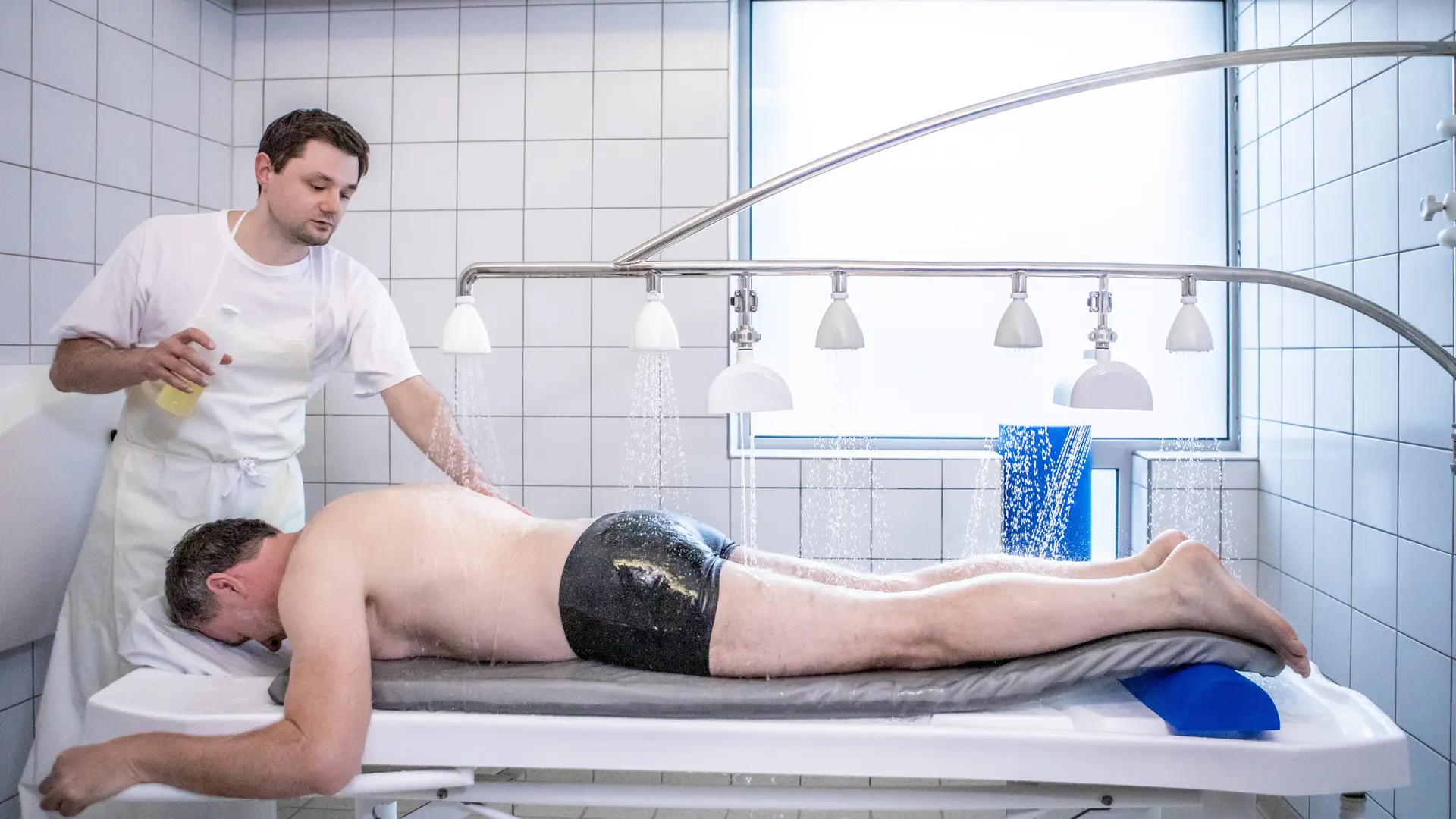 Douche sous affusion