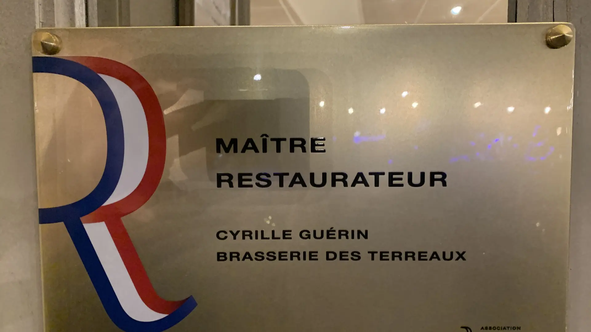 Plaque Maître Restaurateur