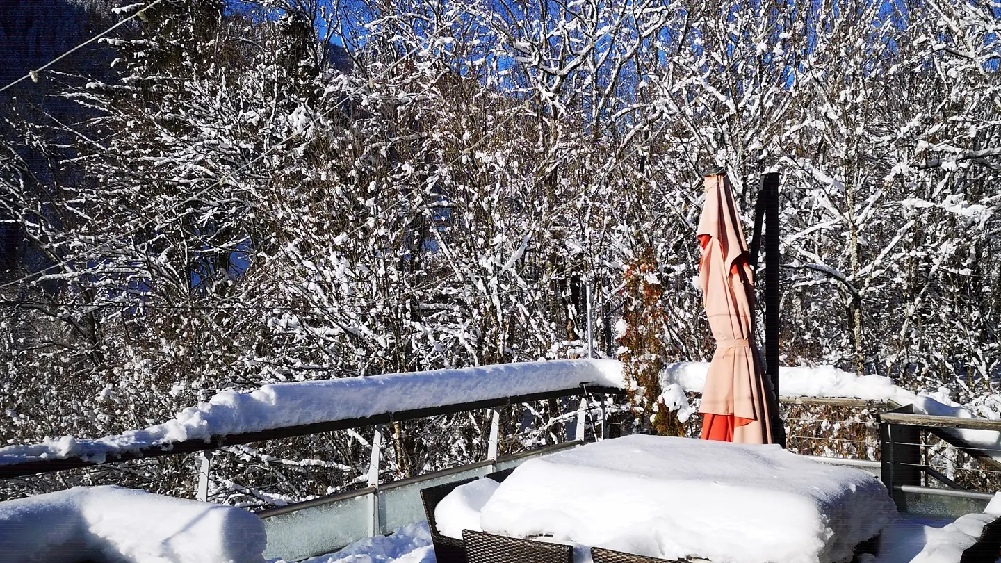 terrasse en hiver