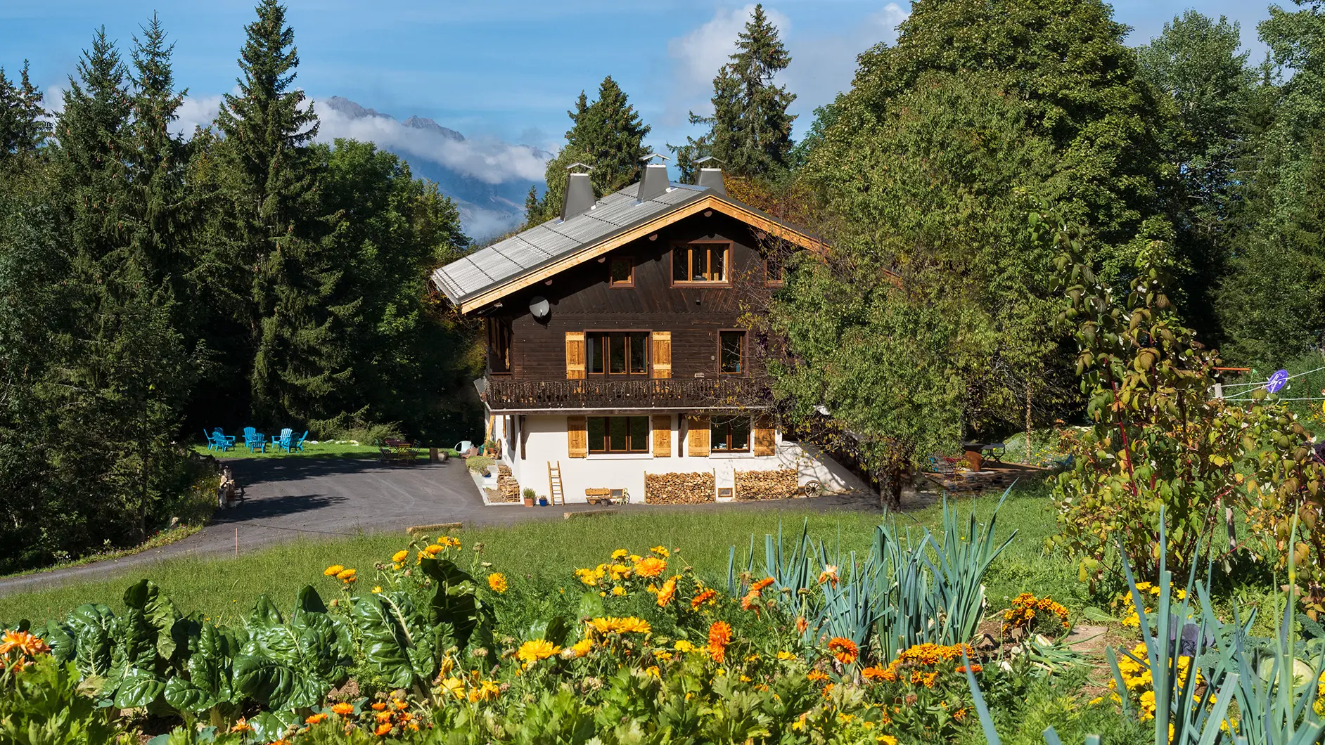 Le chalet en été