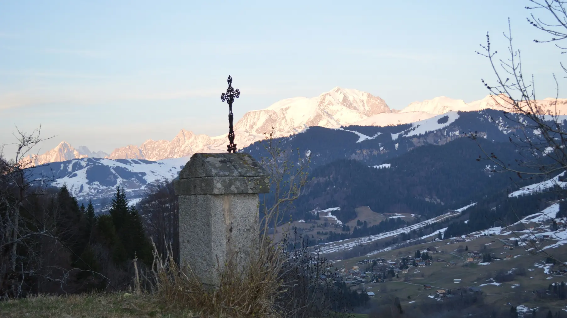 Avec vue sur le Mont Blanc