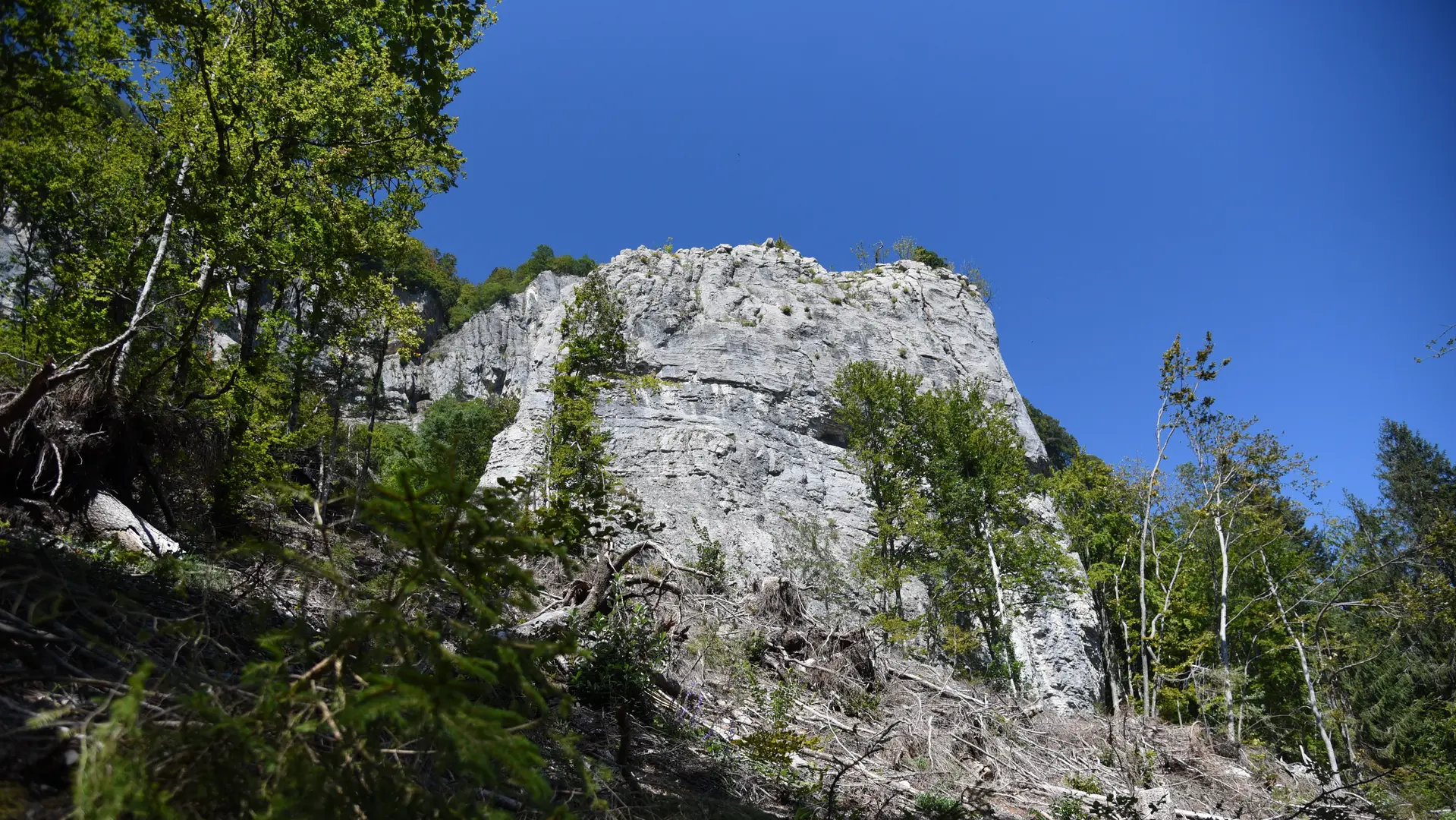 vue de la Pierre à Voix à l'arrivée