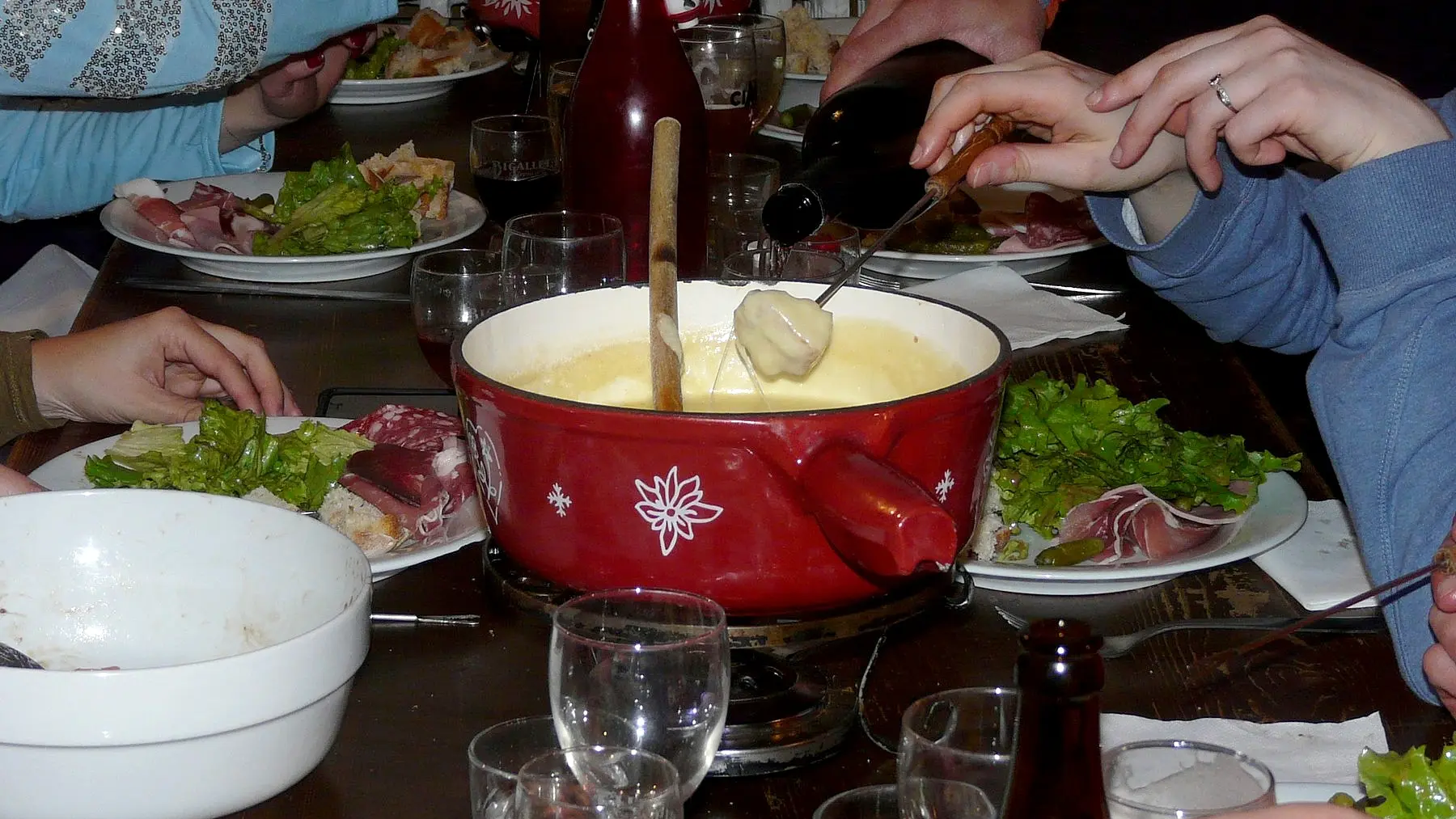 Sortie avec fondue en refuge