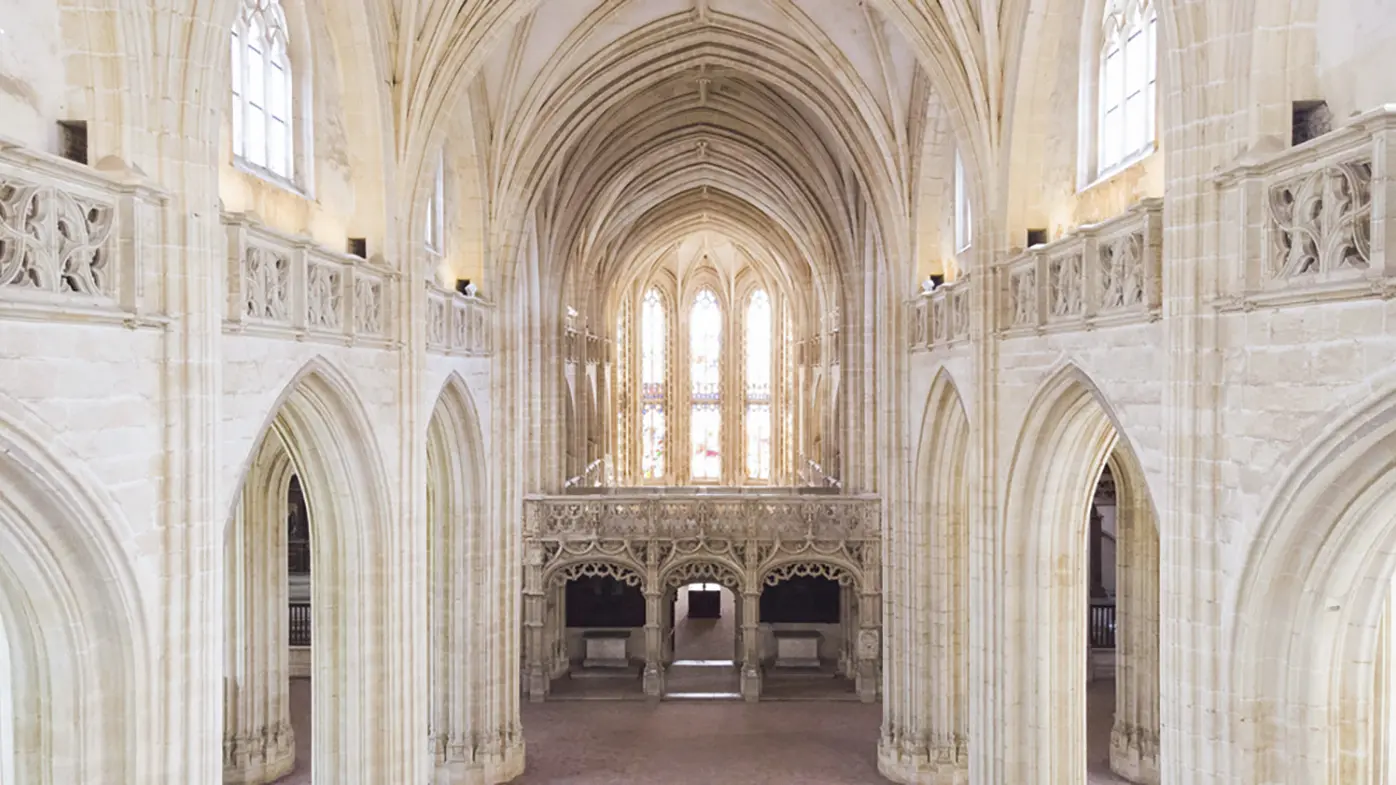 A l'intérieur de l'Eglise de Brou