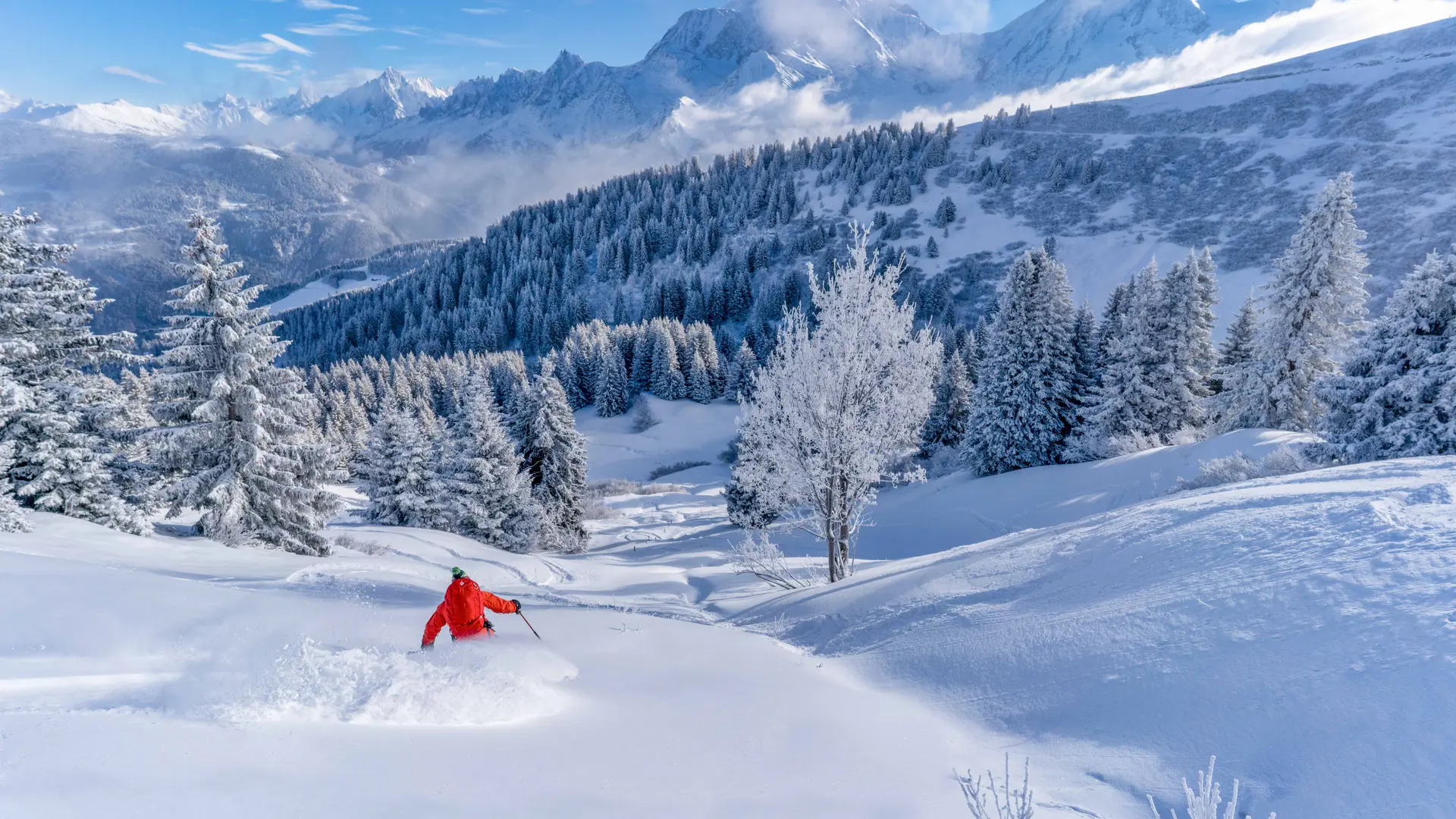 Poudreuse à Saint Gervais