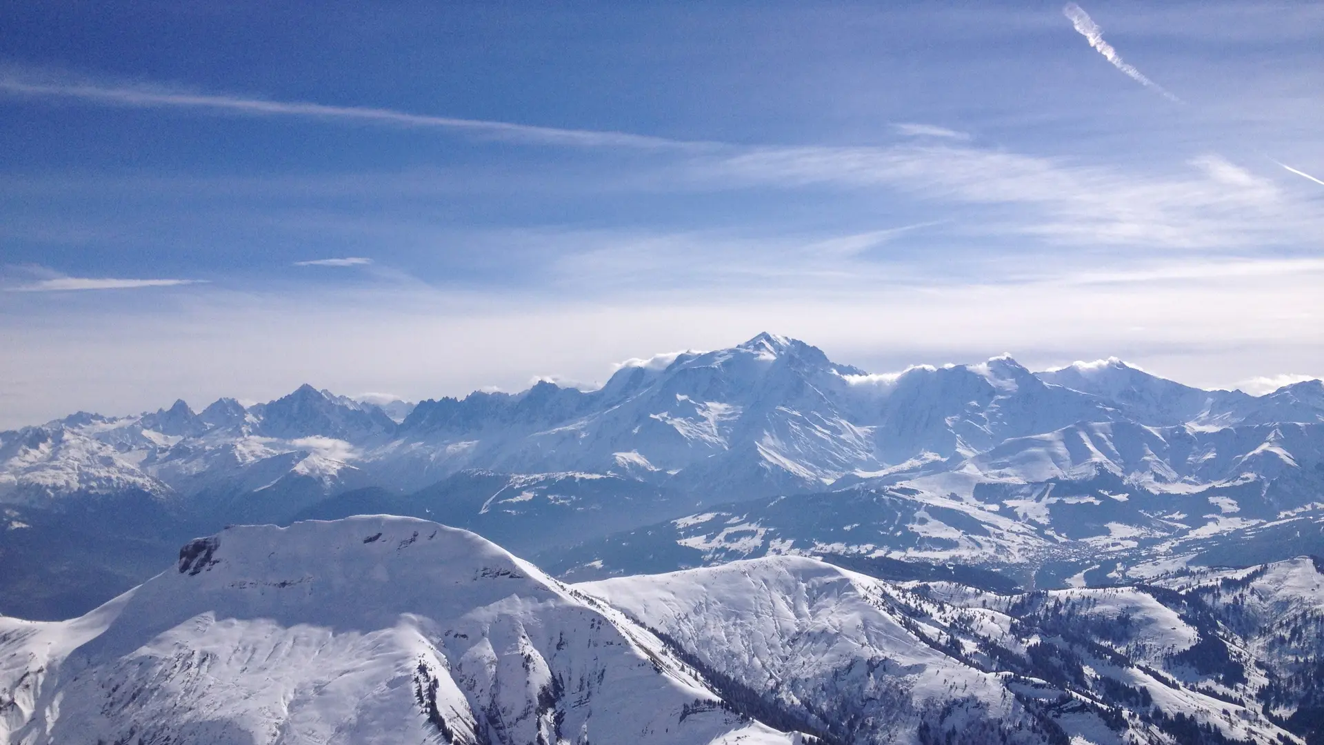 vue aérienne grand bornand