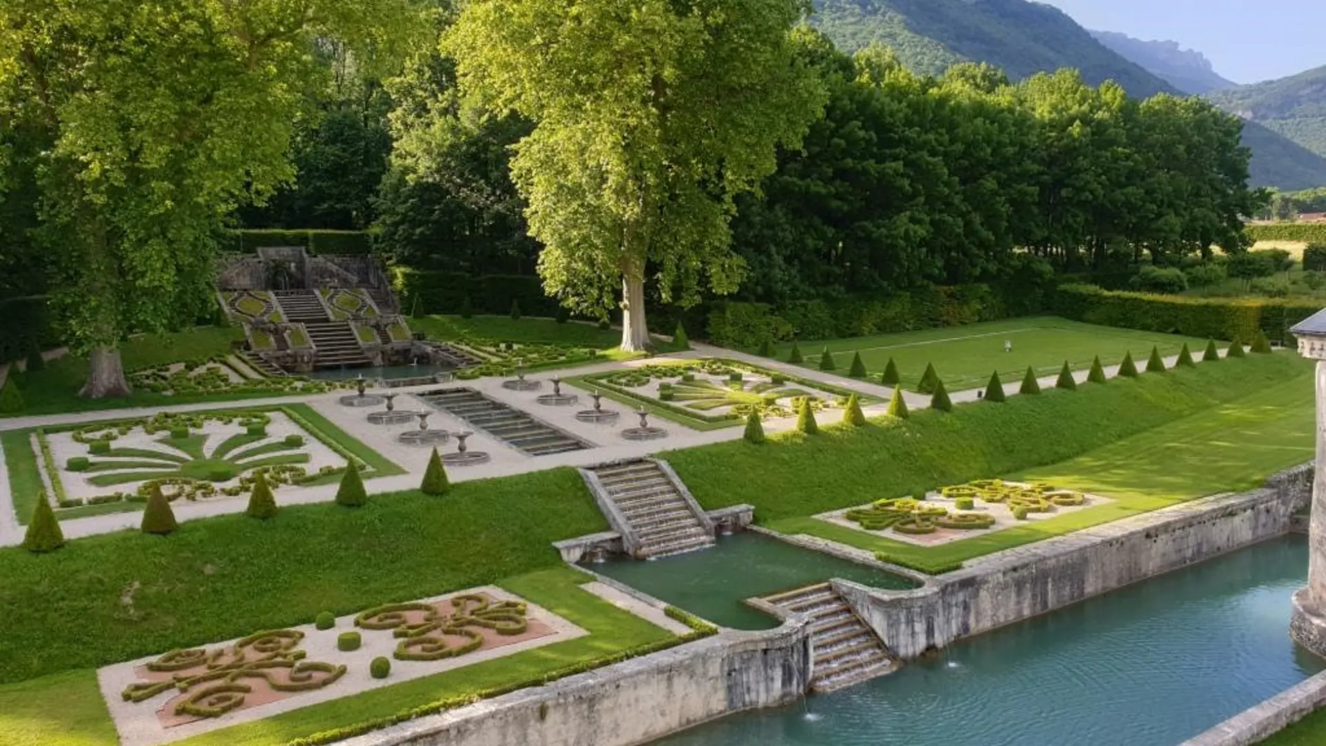 Escalier d'eau Château du Touvet