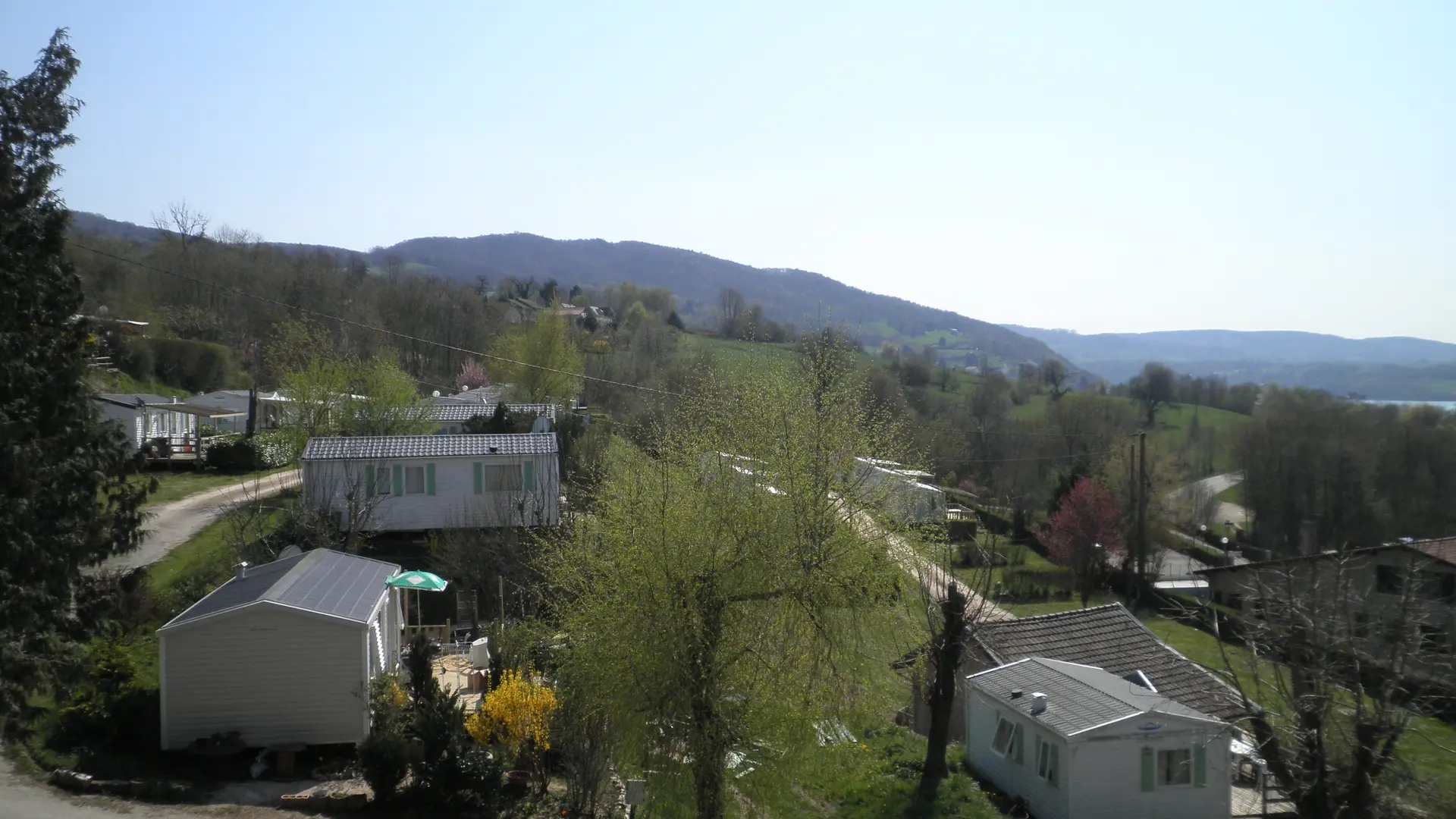 Vue sur le camping