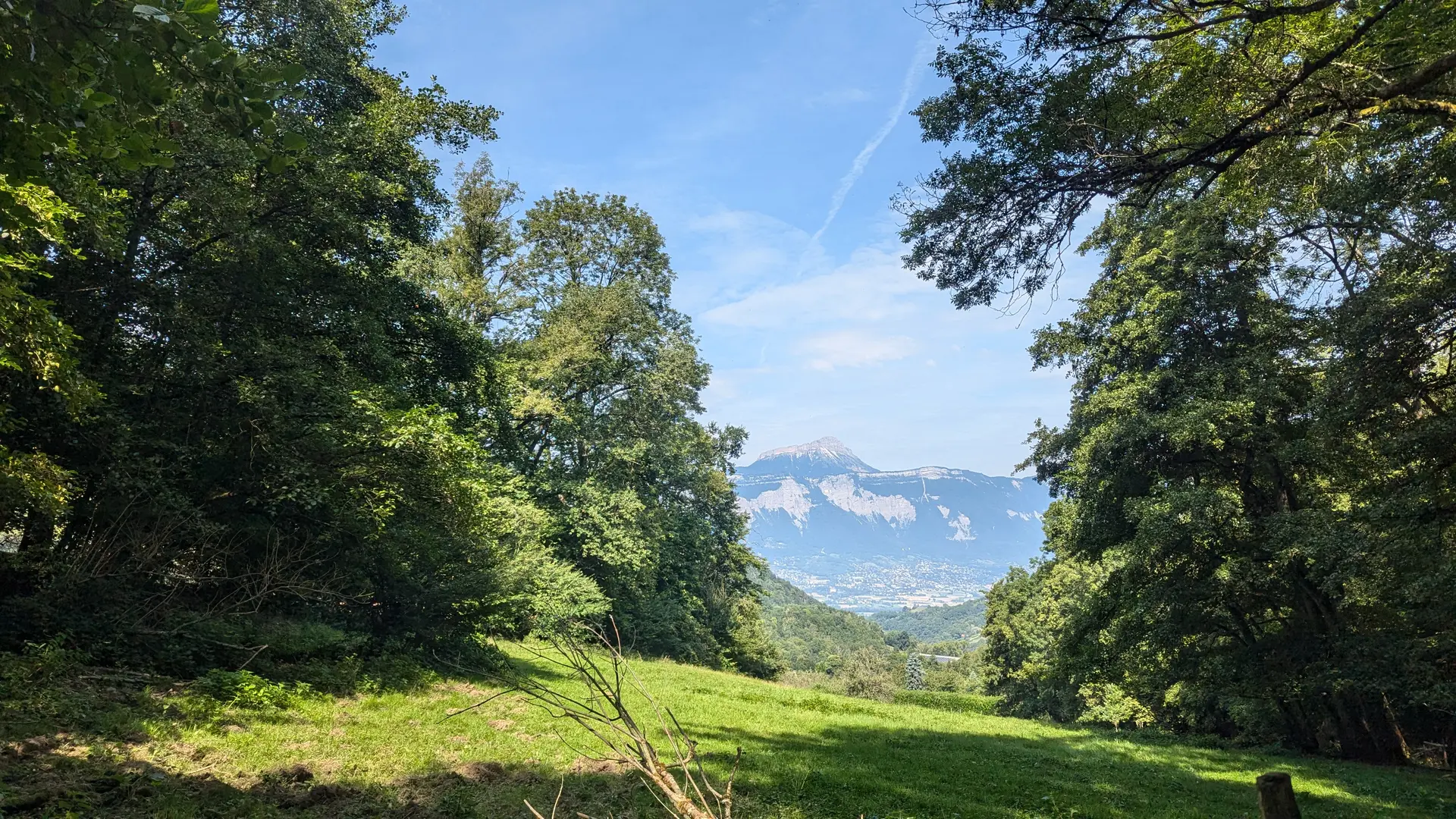 Vue sur Chamechaude après d le chemin de Chenevarie
