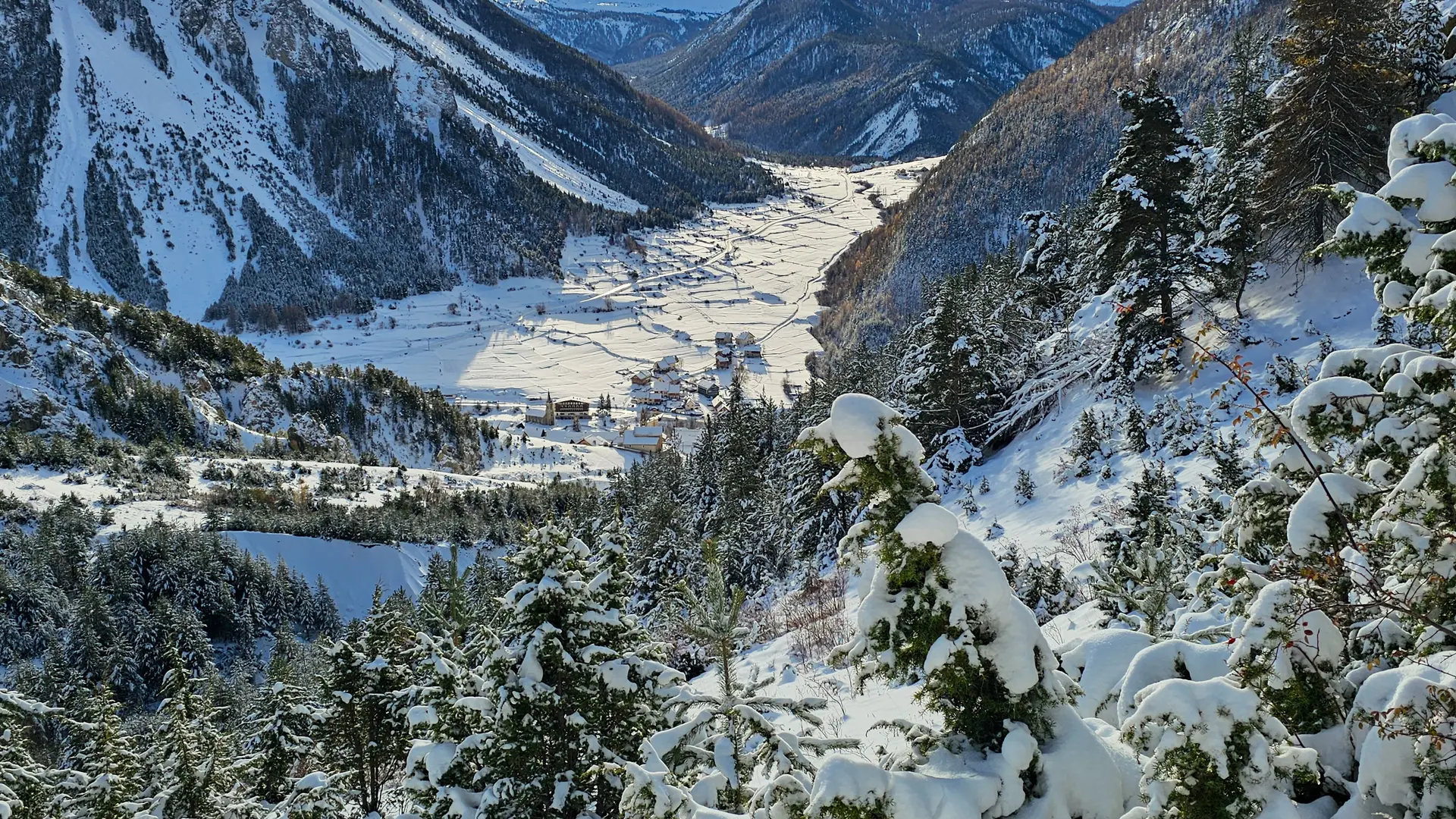 Point de vue depuis les chalets de l'Alp