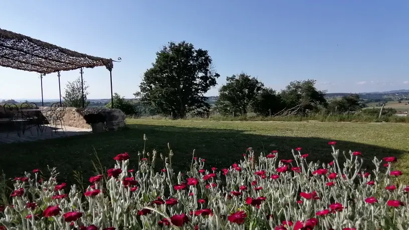 Terrasse au printemps