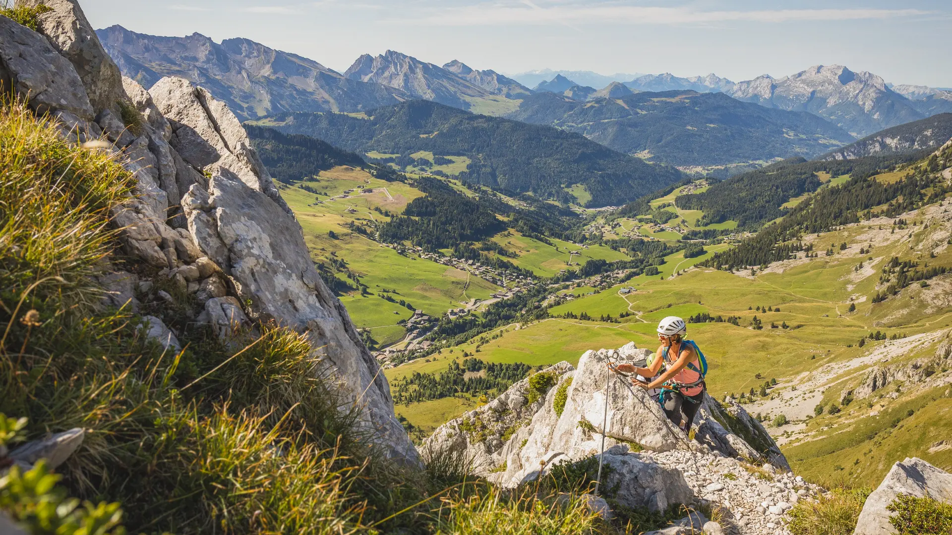 Via ferrata avec un guide au Grand-Bornand