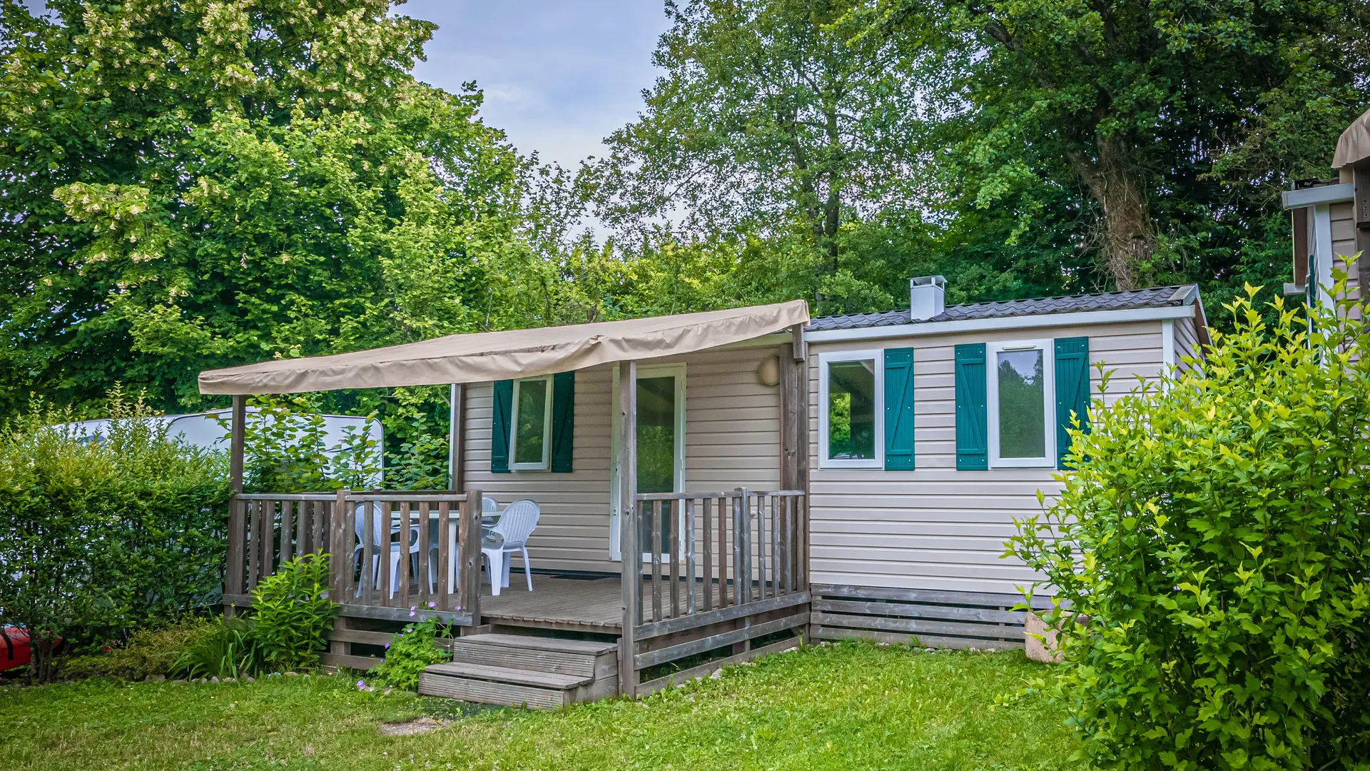 Mobilhome avec terrasse