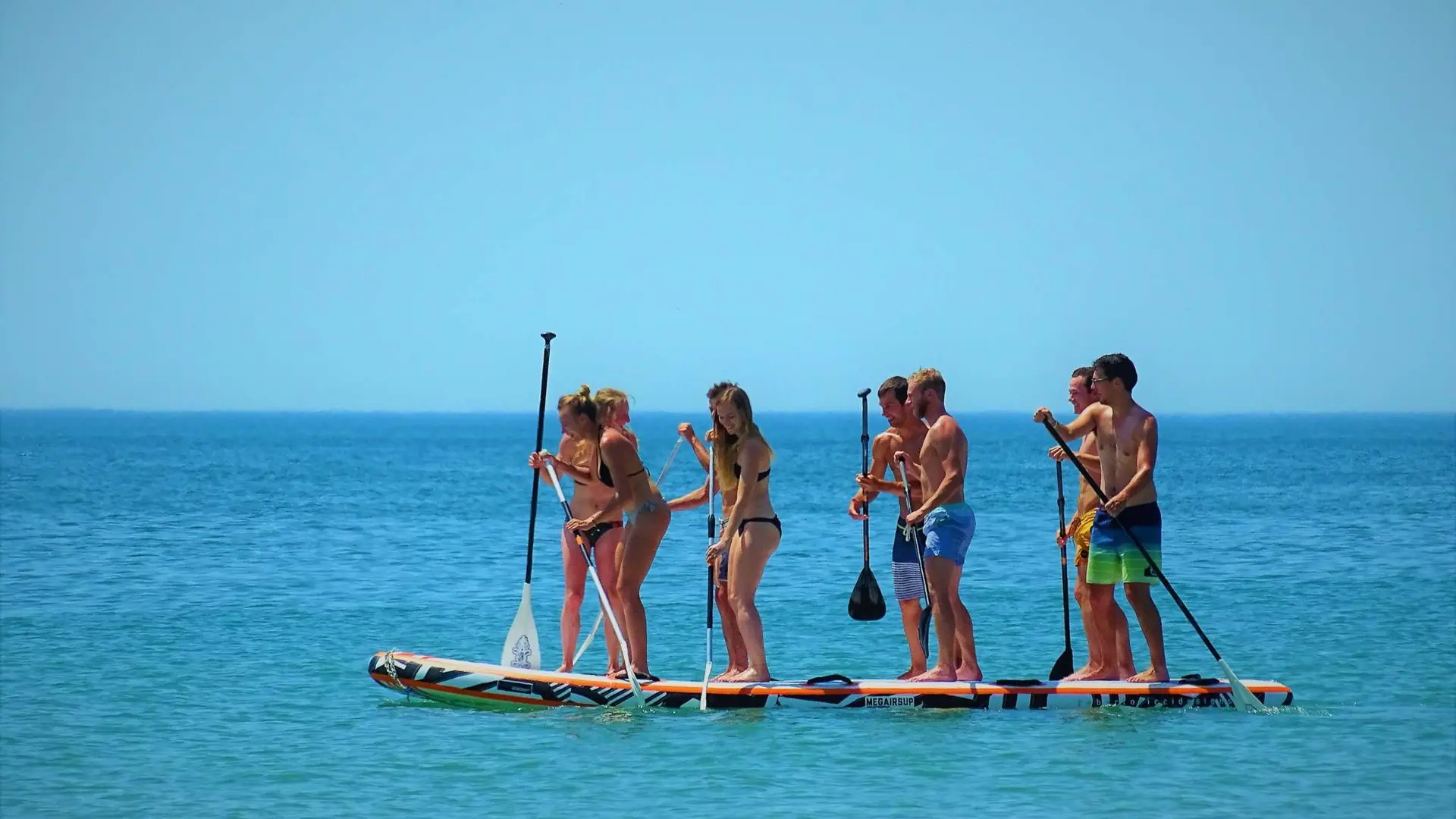 Balade en paddle géant