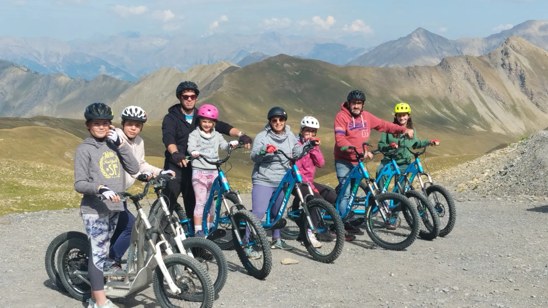 Chastan Sport - Randonnée trottinette Tout Terrain et location Fat Bike à assistance électrique_Crévoux